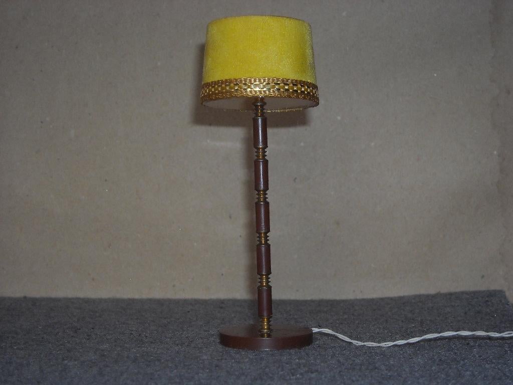 Lundby vloerlamp met gele kap (aub lezen), Enlèvement ou Envoi, Utilisé