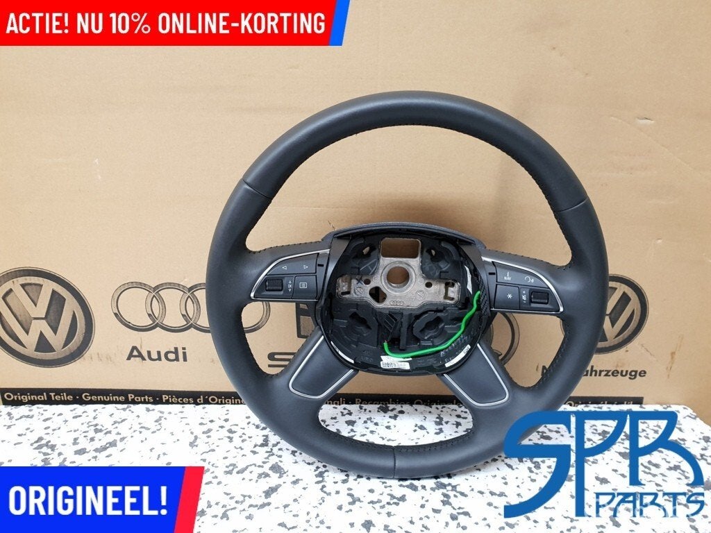 A3 8V 4 SPAAK LEDEREN MULTI Stuurwiel leder 8U0419091B STUUR, Audi, Gebruikt, Audi, Ophalen of Verzenden
