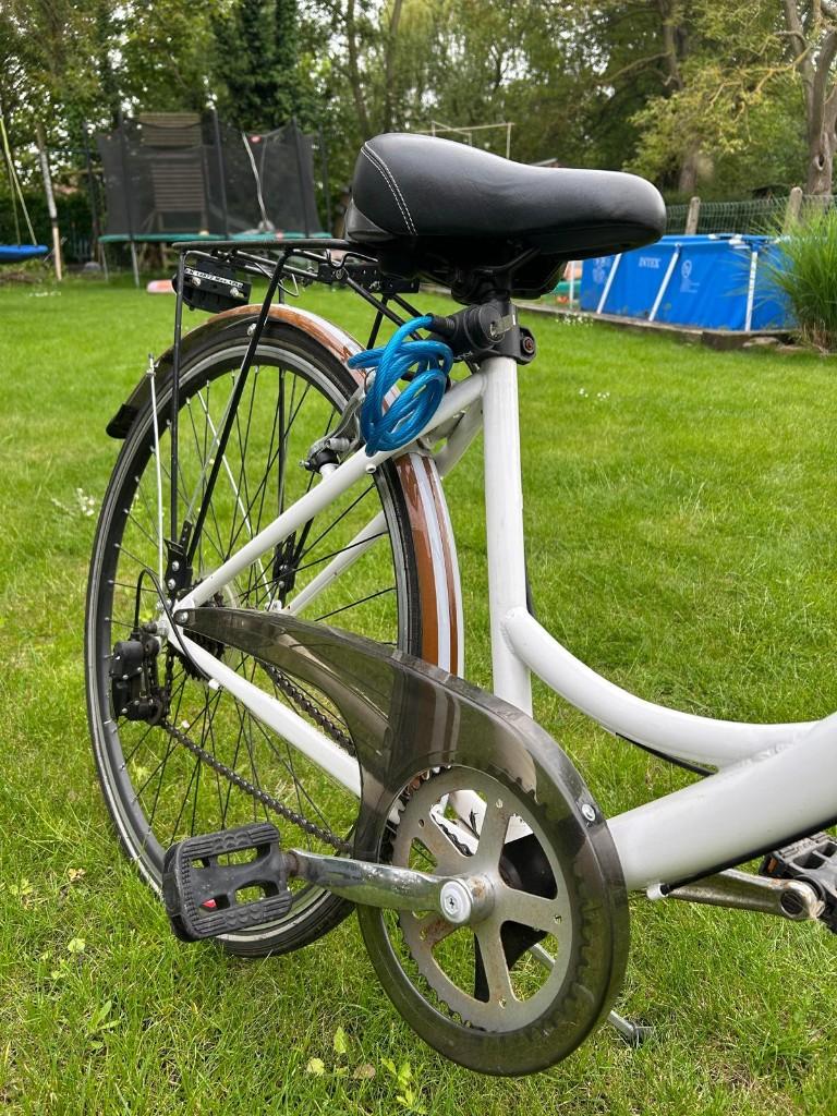 meisjesfiets 26 inch, Gebruikt, Velgrem, Versnellingen, Ophalen