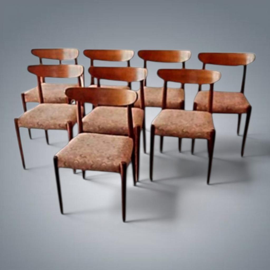 Vintage Oswald Vermaercke V-vormige stoelen uit de jaren 60, Ophalen