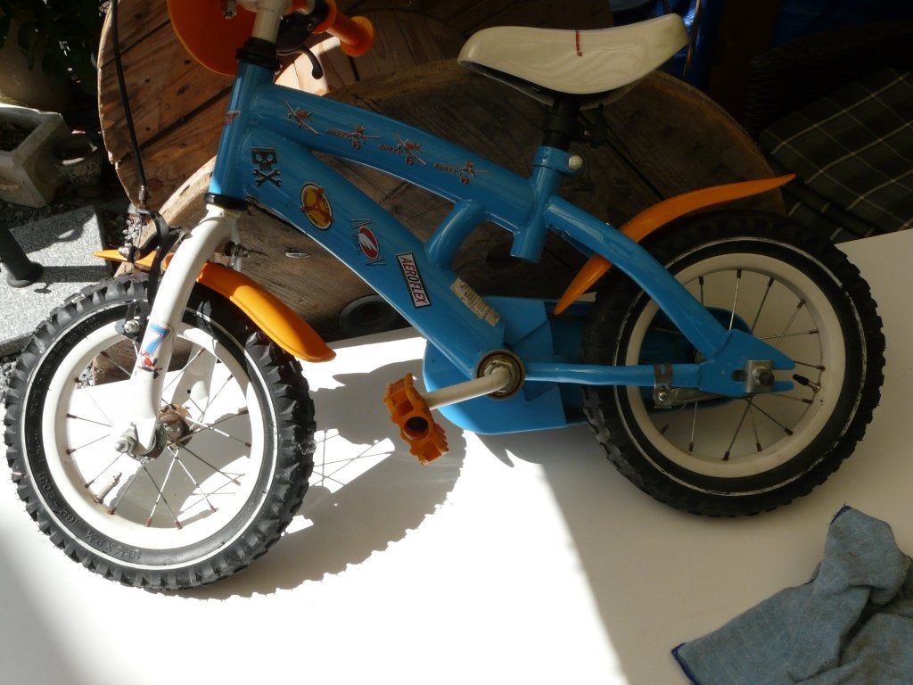 kinderfietsje, Fietsen en Brommers, Ophalen, Gebruikt, Minder dan 16 inch, Zijwieltjes