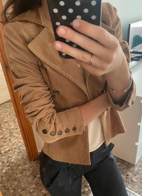 Yessica Pure nieuw collectie , bruin blazer korte jas mt 36, Kleding | Dames, Bruin, Zo goed als nieuw, Jasje, Maat 36 (S)