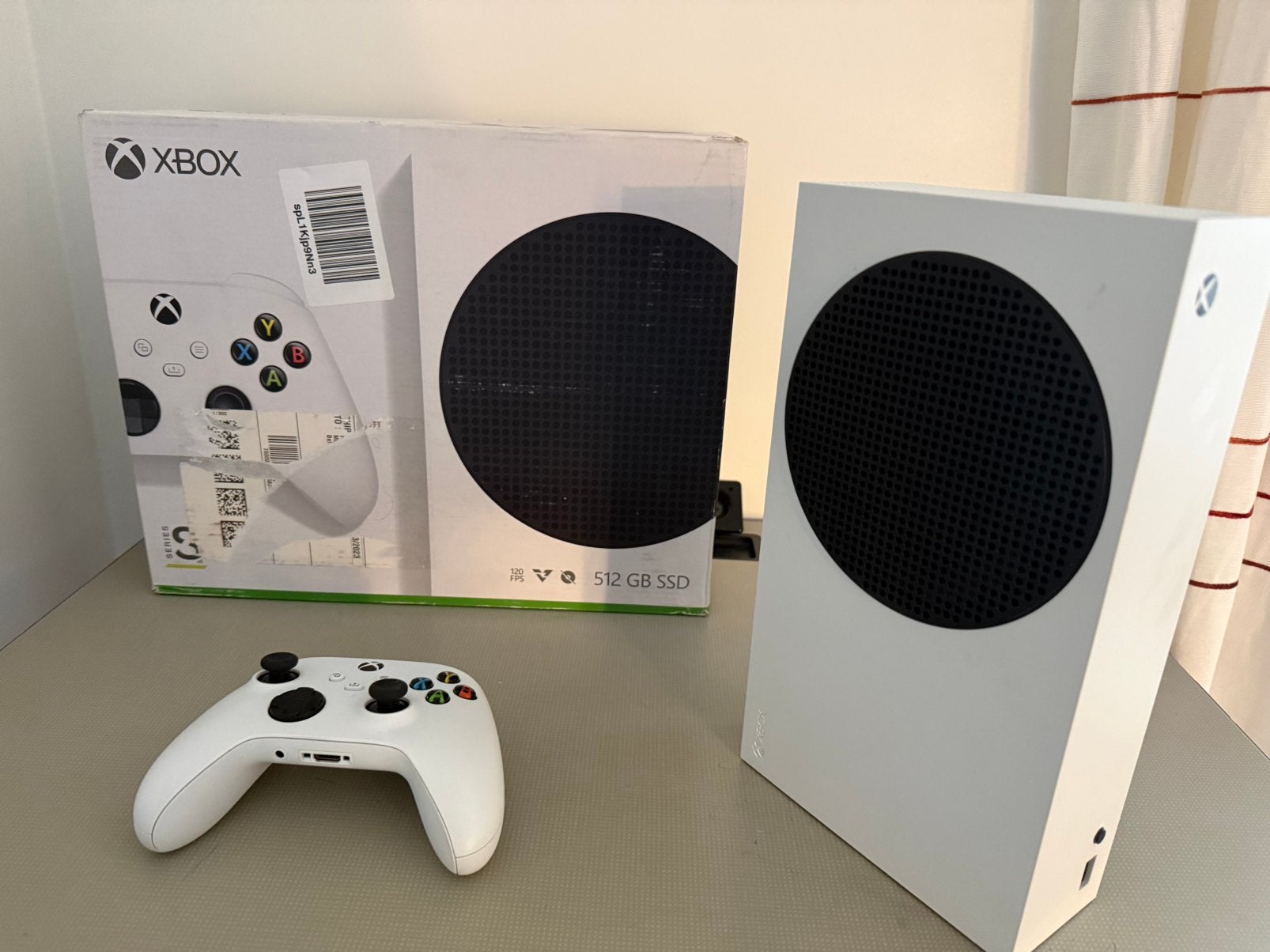 Xbox Series S Zo goed als nieuw Inclusief controller en doos, Games en Spelcomputers, Ophalen, Zo goed als nieuw, Xbox Series S