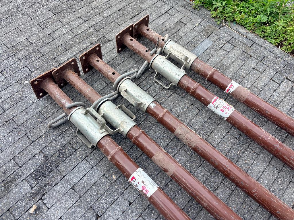 5x Müba Bouwstempels / Schoren - 1,77m t/m 3,00m, Doe-het-zelf en Bouw, Steigers, Ophalen, Gebruikt, 2 tot 5 meter