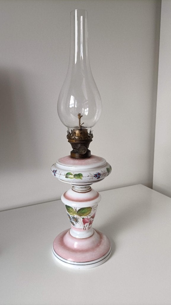 Olielamp porselein, Antiek en Kunst, Ophalen