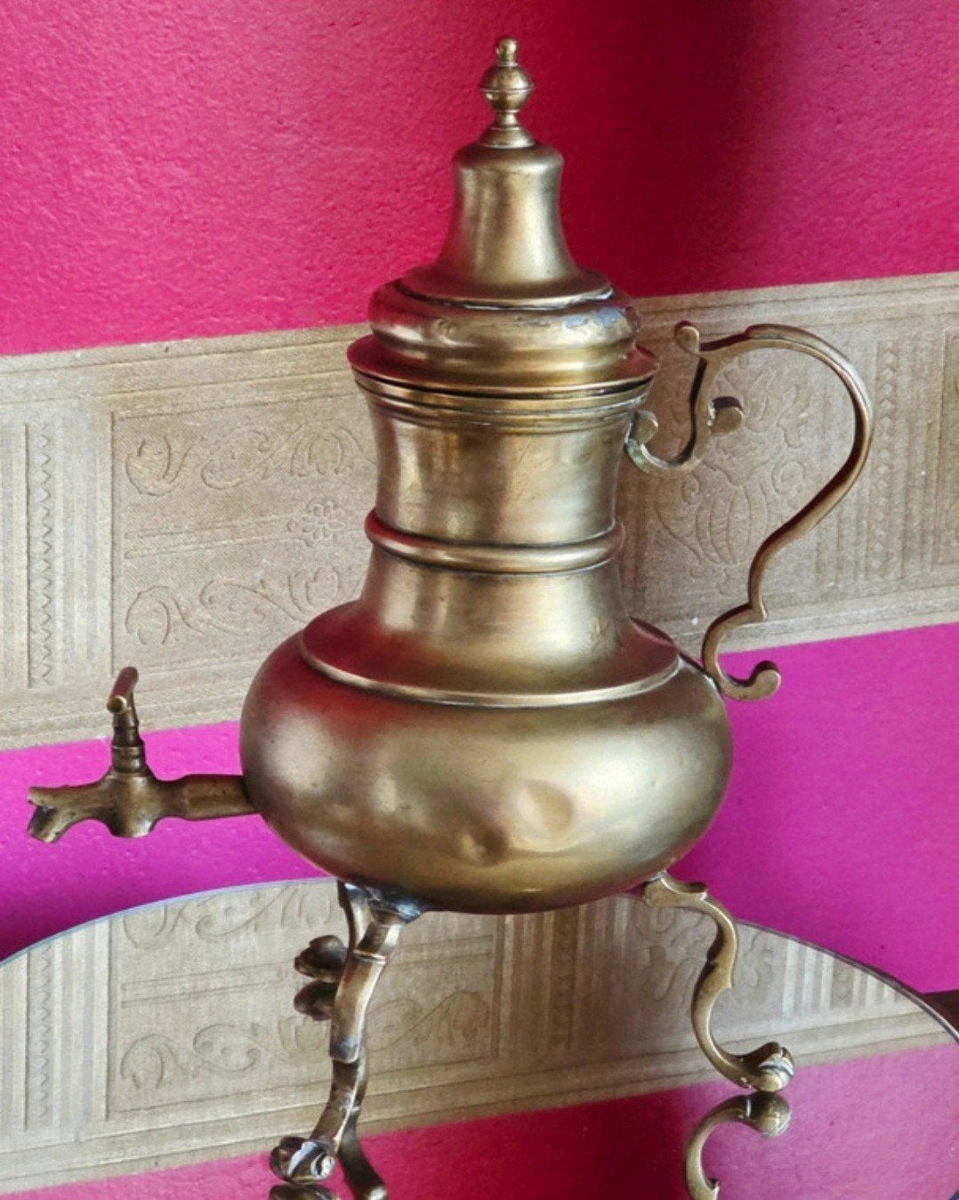 Kraantjeskan messing ca 1800, Antiek en Kunst, Ophalen of Verzenden