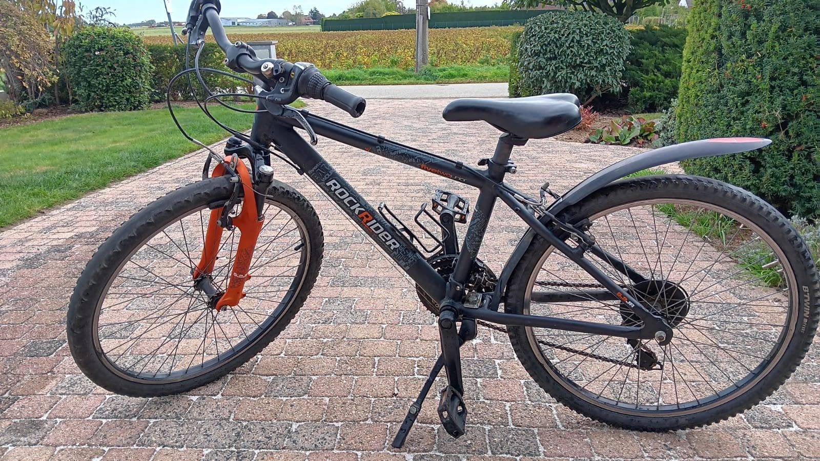 Stoere Decathlon Rockrider 5.2 Junior Mountainbike, Fietsen en Brommers, Ophalen, Gebruikt, 24 inch, Versnellingen