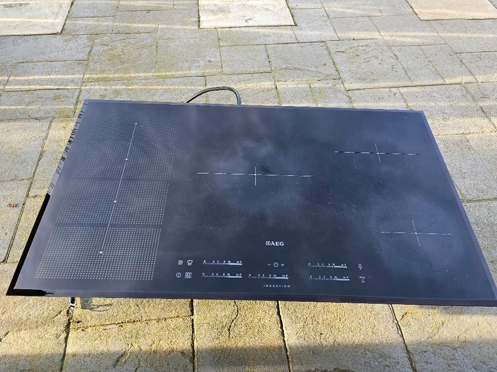Taque de cuisson induction AEG 91 cm, Electroménager, Tables de cuisson, Enlèvement, Utilisé, À Poser, Induction