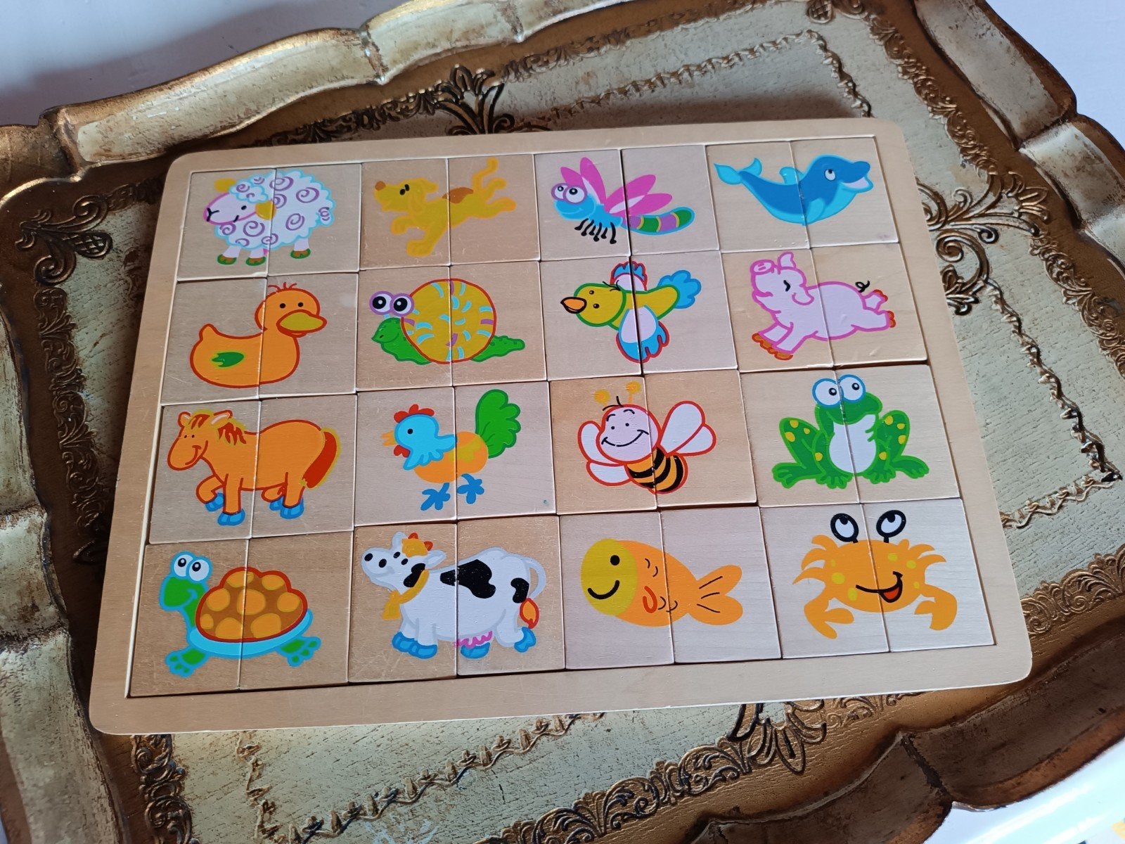Een mooie houten zoek puzzel., Kinderen en Baby's, Ophalen