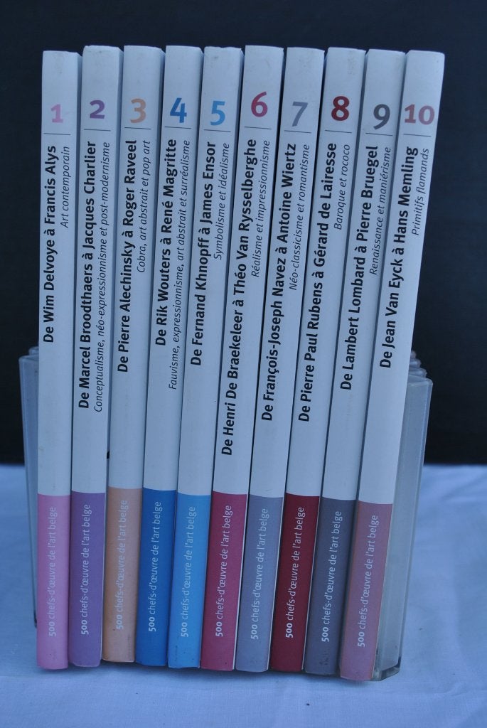 500 CHEFS-D'OEUVRE DE L'ART BELGE COLLECTION COMPLETE 10 VOL, Enlèvement ou Envoi, Utilisé, Autres sujets/thèmes