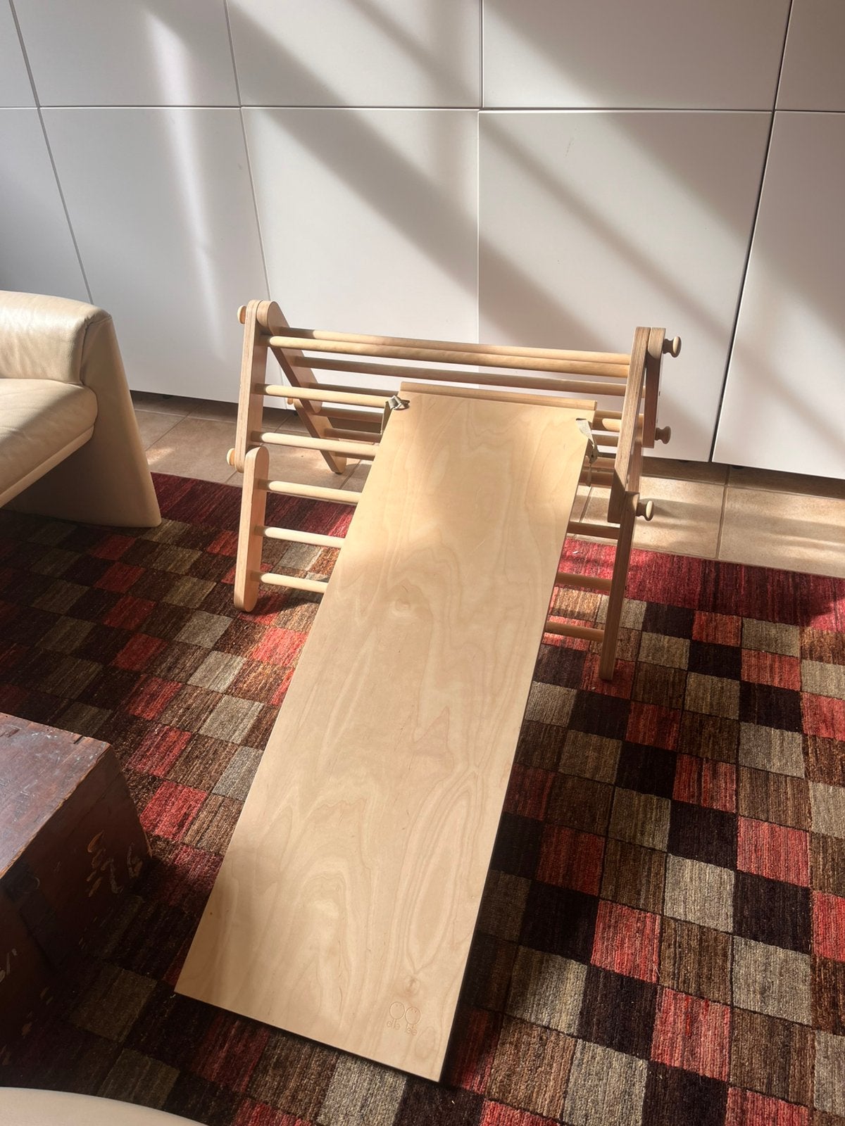 Klimrek van Ette Tette met houten glijbaan voor binnen, Ophalen, Zo goed als nieuw