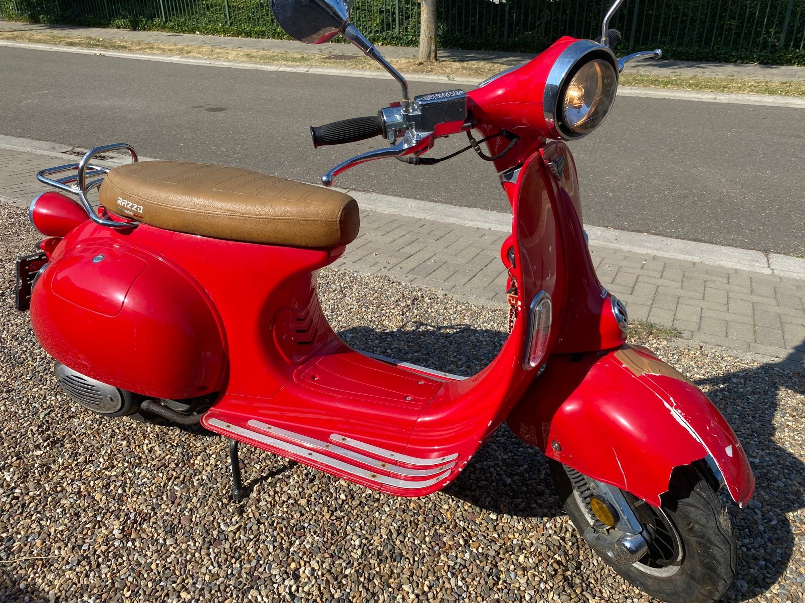 Razzo Torino 125cc met 1160 echte km. Met val schade., Fietsen en Brommers, Scooters | Vespa, Ophalen, Gebruikt, Overige modellen