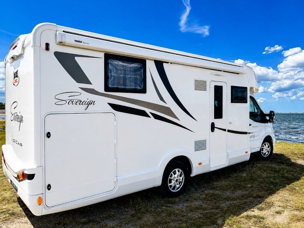 McLouis Sovereign 481G Ford  170 PK Automaat - 13.000 km !, Caravanes & Camping, Camping-cars, Jusqu'à 4, Auvent, Ford, Réfrigérateur