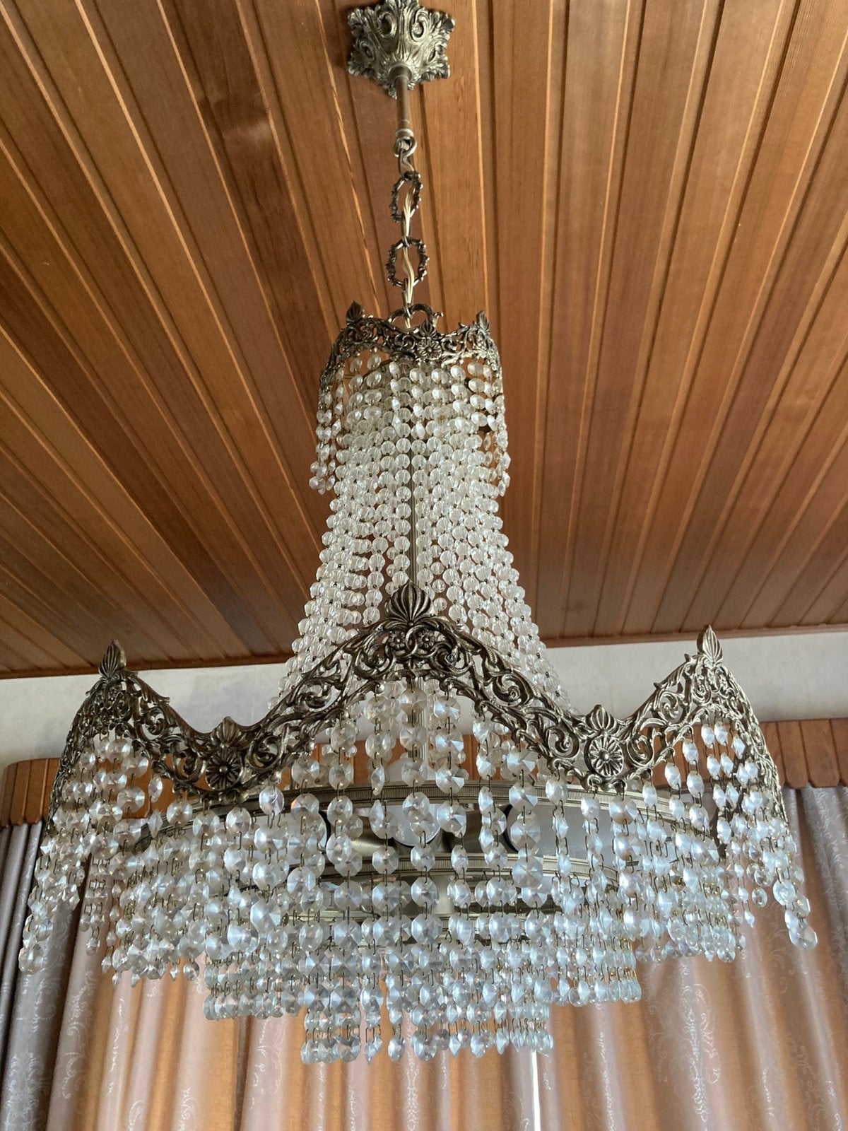 Kristallen lusters te koop!, Maison & Meubles, Lampes | Lustres, Enlèvement, Comme neuf