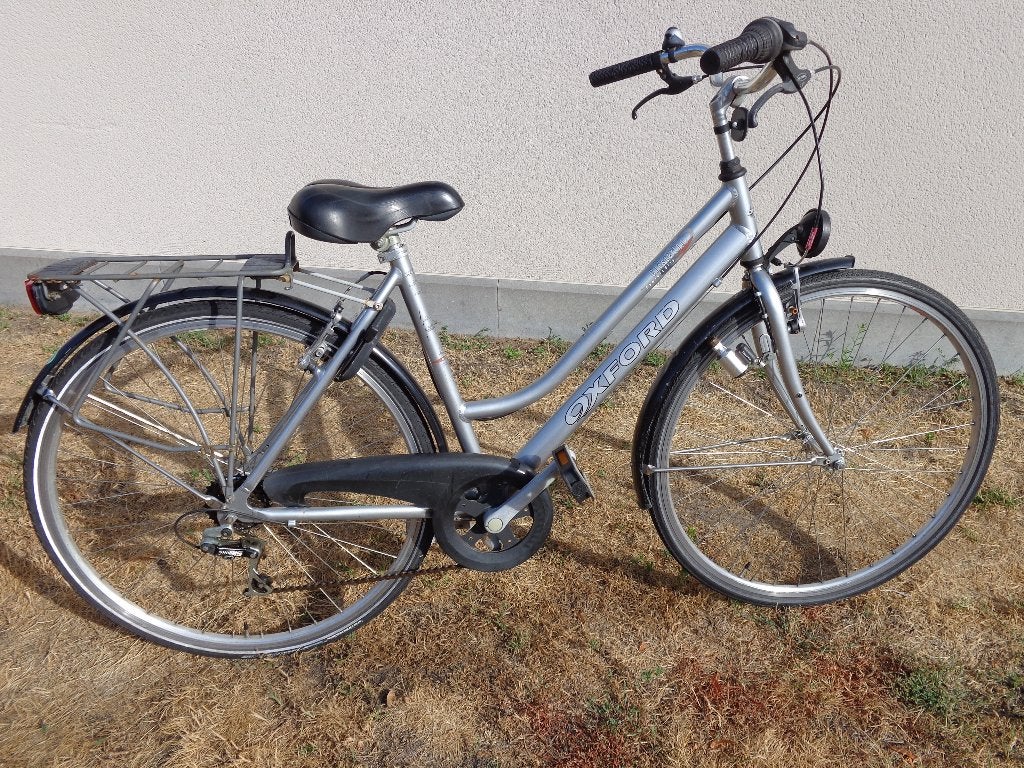 alu meisjesfiets OXFORD maat 48, Fietsen en Brommers, Velgrem, Zo goed als nieuw, Oxford, Handrem