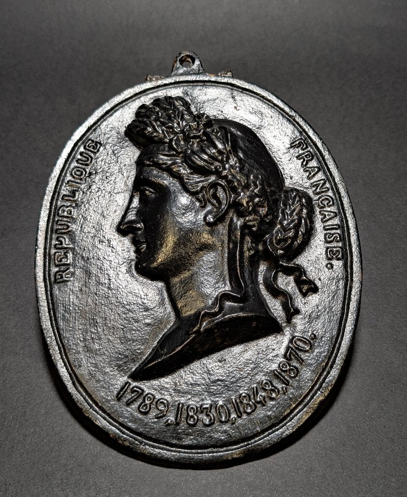 Oude plaquette van de Franse Republiek, Antiek en Kunst, Ophalen of Verzenden