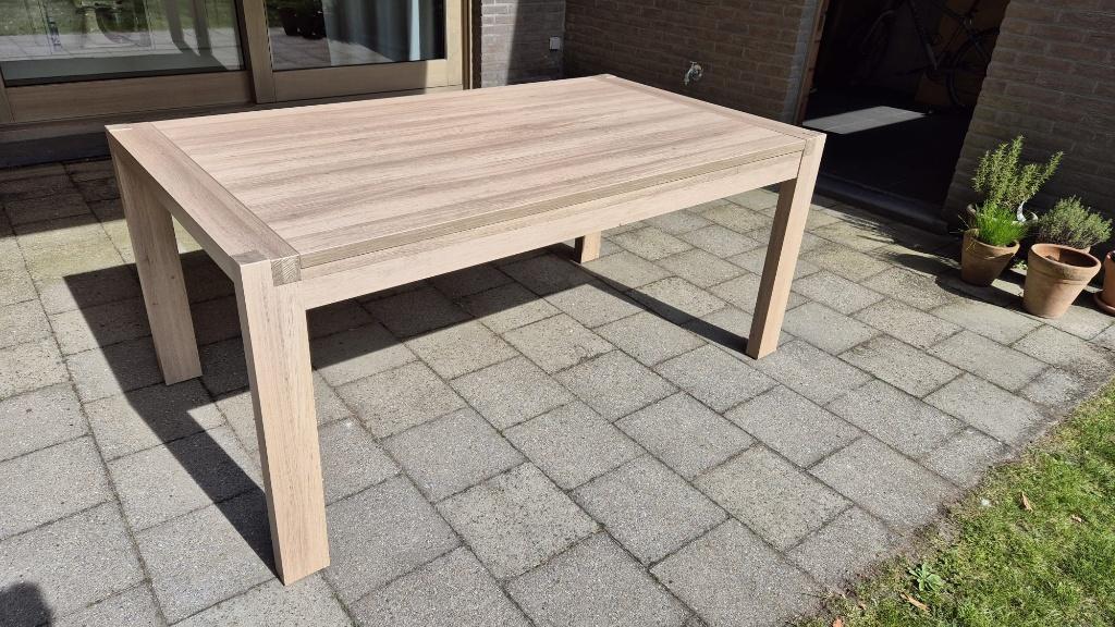 Mooie eettafel (170 x 95 cm) in prima staat, Huis en Inrichting, Ophalen, 50 tot 100 cm, Zo goed als nieuw, Vijf personen of meer