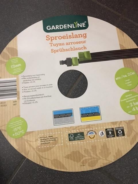sproeislang, Ophalen, Nieuw