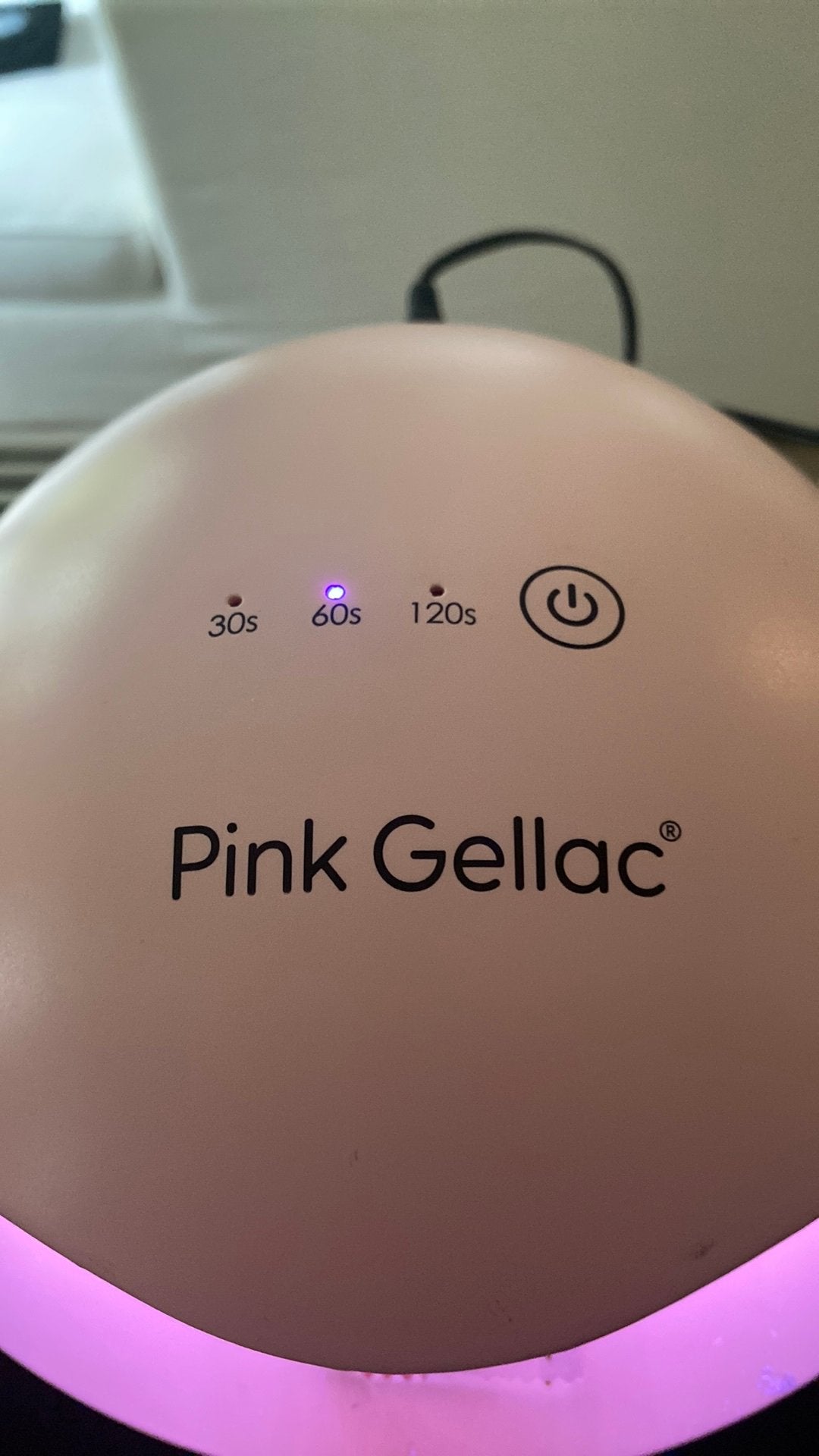 Pink gellac nageldroger ledlamp roze, Ophalen of Verzenden, Zo goed als nieuw