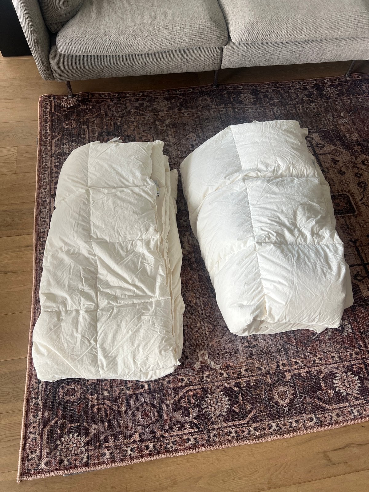Ikea Fjällarnika dekbed 240x220, Ophalen, Wit, Tweepersoons, Deken of Dekbed
