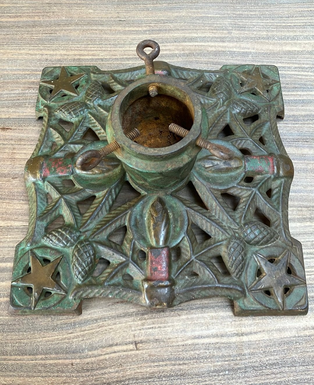 Antieke ijzeren kerstboomstaander, Antiek en Kunst, Curiosa en Brocante, Ophalen of Verzenden