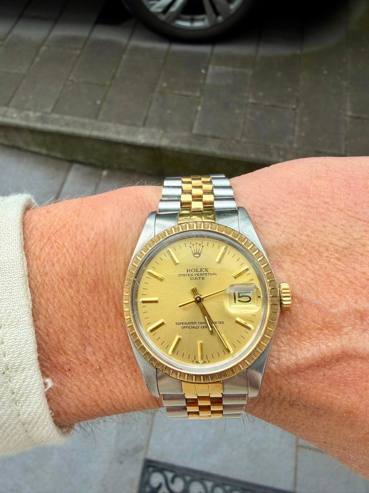 Rolex Datejust 1505 | 34 mm | Excellent état, Bijoux, Sacs & Beauté, Enlèvement, Comme neuf, Rolex