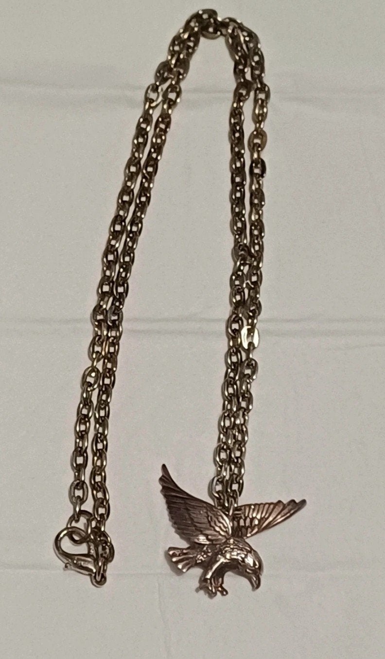 ketting met adelaar, Bijoux, Sacs & Beauté, Colliers, Enlèvement ou Envoi, Neuf, Argent, Argent