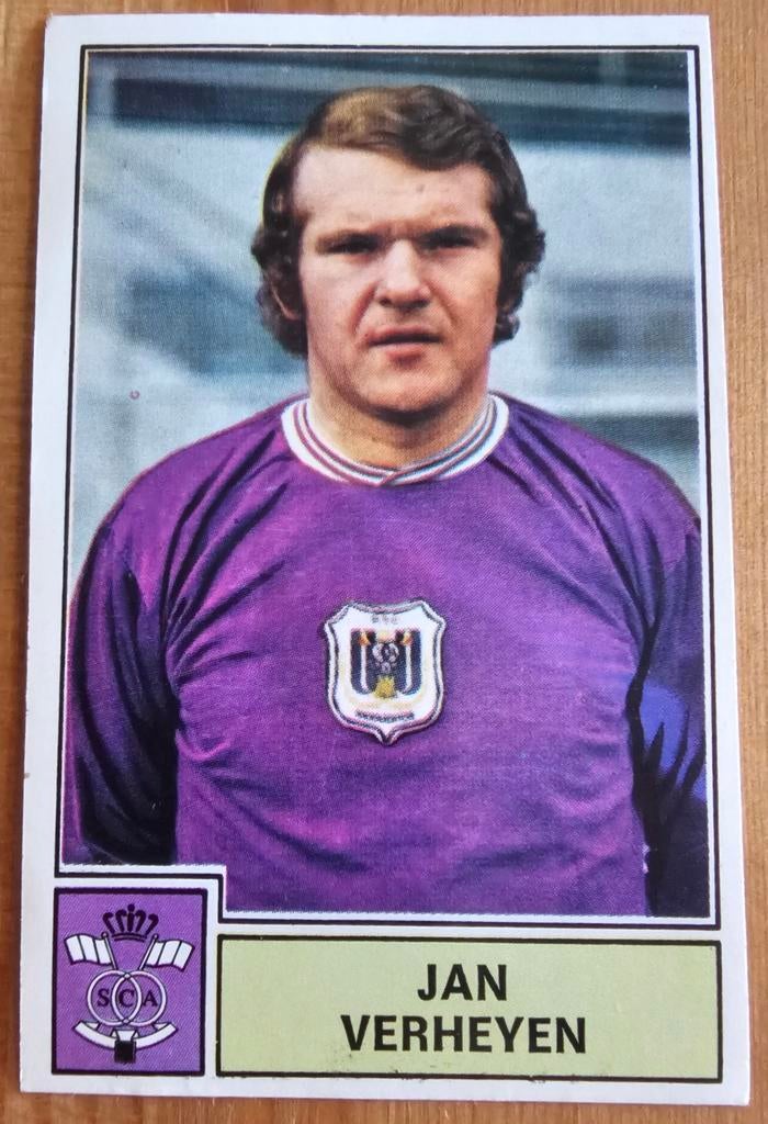 Panini Football 72-73 #16 Jan Verheyen Anderlecht Voetbal!, Ophalen of Verzenden, Zo goed als nieuw, Sticker
