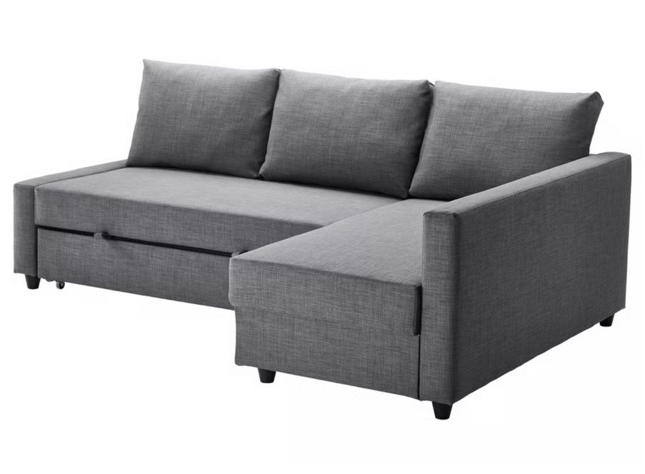 Canapé convertible angle+rangement, Skiftebo gris foncé, Maison & Meubles, Chambre à coucher | Canapés-lits, Comme neuf, Enlèvement