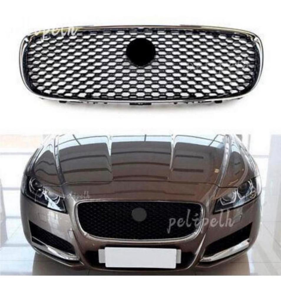 Jaguar XF XFR 2016-2020 grill grille chrome chroom zwart NEW, Ophalen of Verzenden