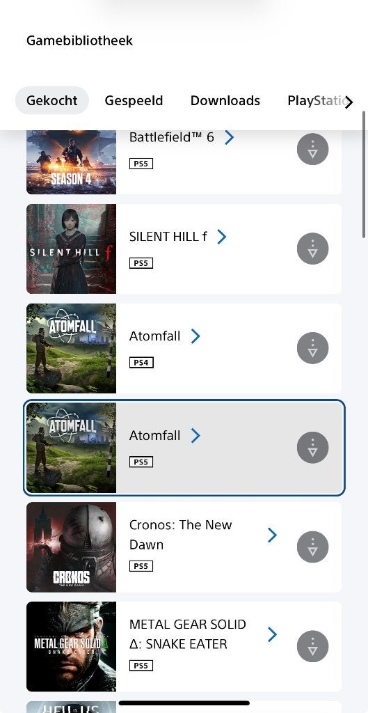 PlayStation account (wegens overstap PC), Ophalen, Nieuw