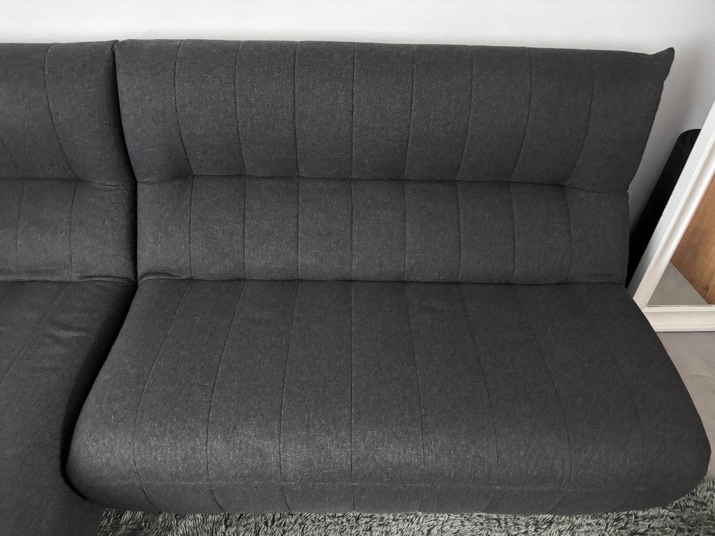 Canapé gris anthracite - style Togo, Maison & Meubles, 100 à 125 cm, Banc droit, Enlèvement, Utilisé