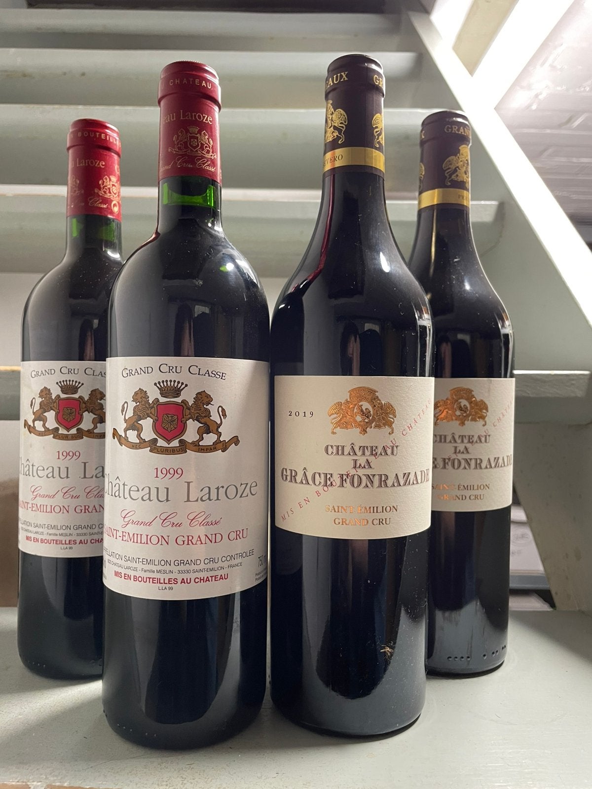 4 flessen Saint-Émilion Grand Cru, Verzamelen, Wijnen, Ophalen of Verzenden, Nieuw, Frankrijk, Rode wijn