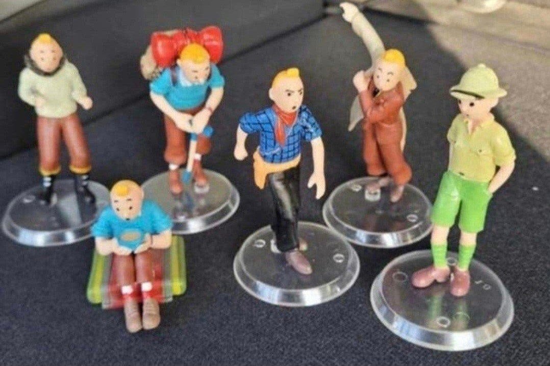 Kuifje 6 verzamelfiguren, Verzamelen, Stripfiguren, Ophalen of Verzenden, Kuifje, Nieuw