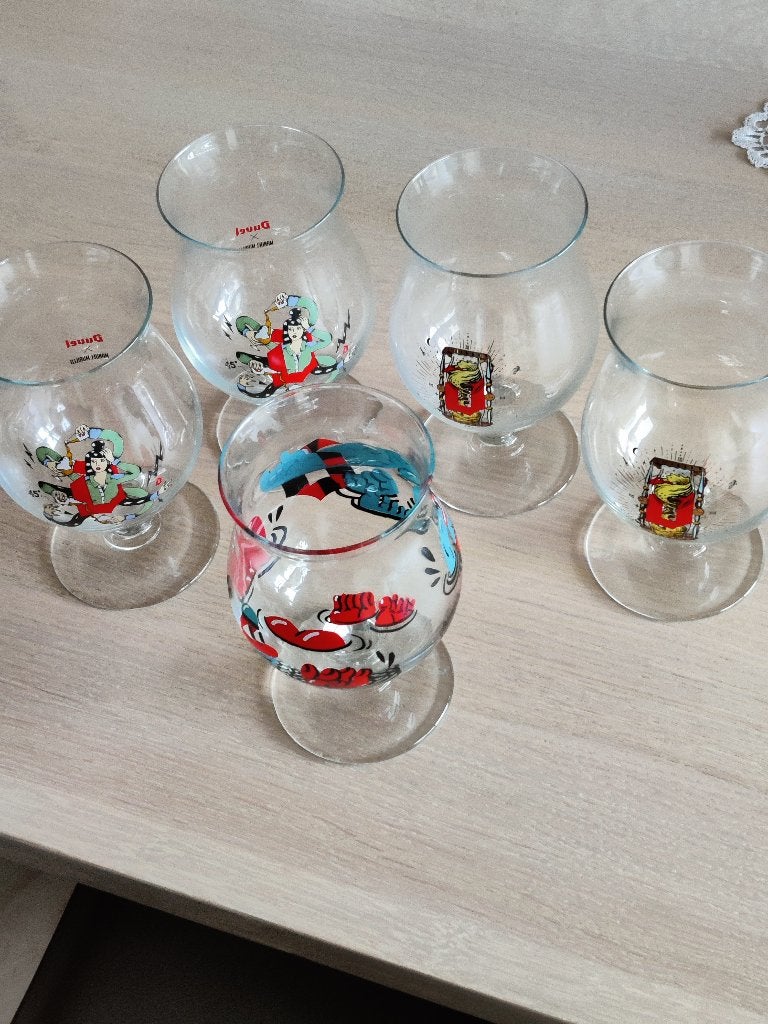 Duvel glazen, Verzamelen, Glas en Drinkglazen, Ophalen, Zo goed als nieuw, Bierglas