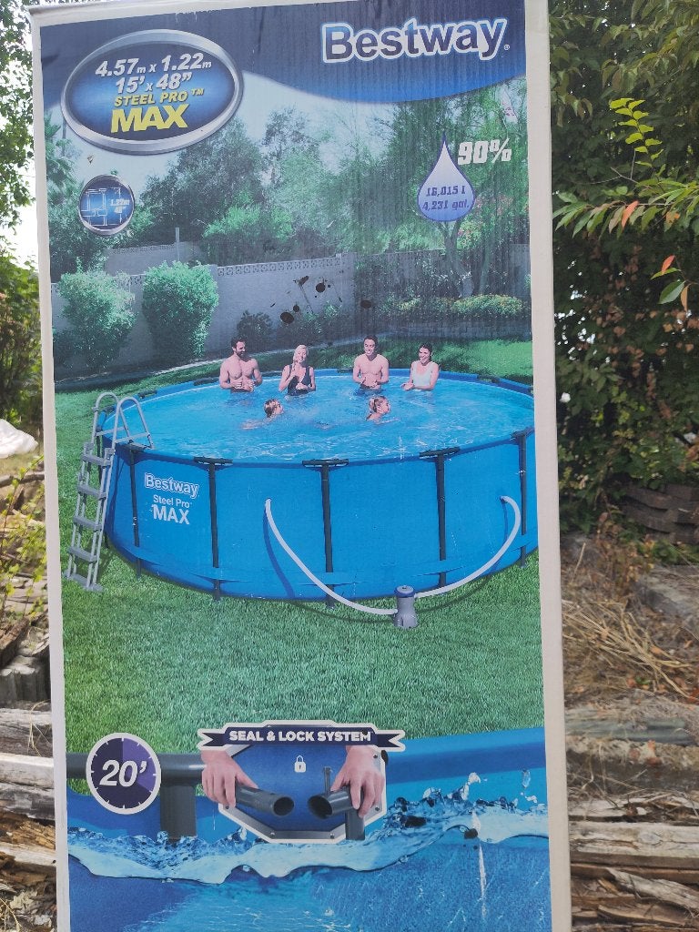 zwembad, Tuin en Terras, Zwembaden, Ophalen, Rond, 300 cm of meer, Zo goed als nieuw