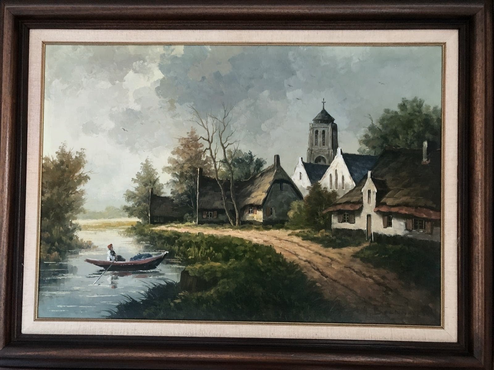 schilderij., Antiek en Kunst, Ophalen