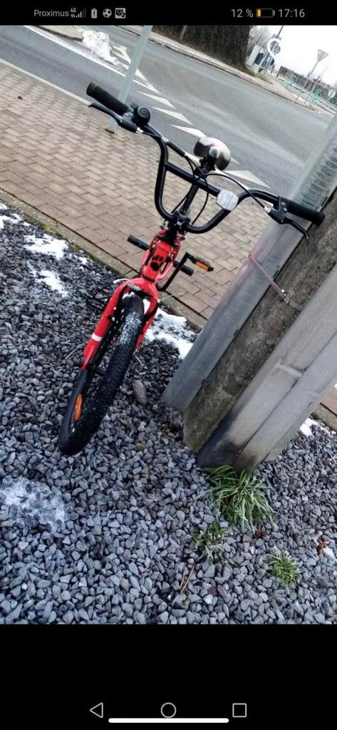 Bmx rouge, Vélos & Vélomoteurs, Enlèvement ou Envoi, Guidon à 360°, Aluminium, Comme neuf