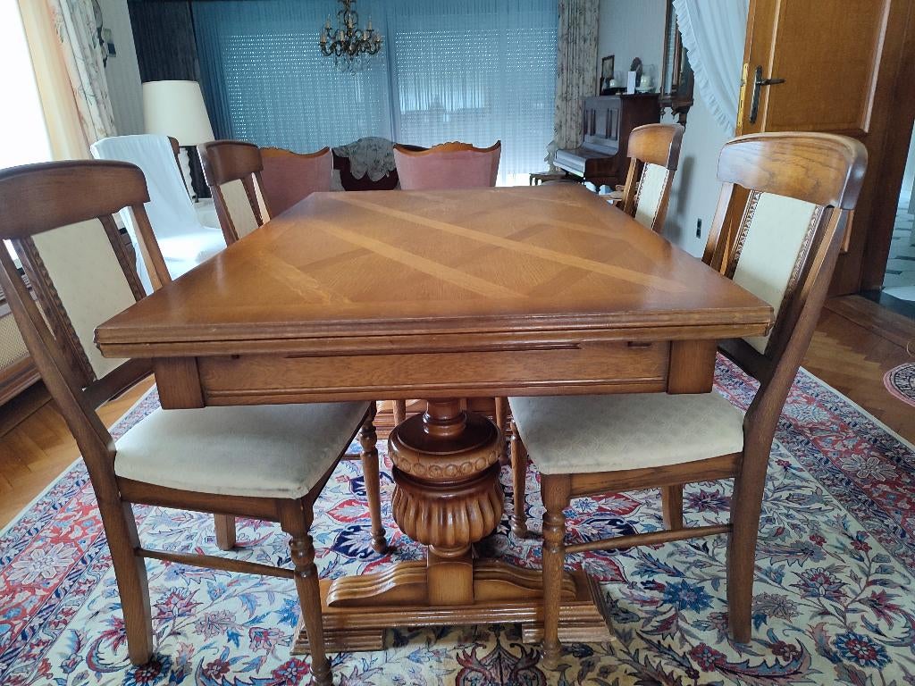 tafel met 6 stoelen, Ophalen