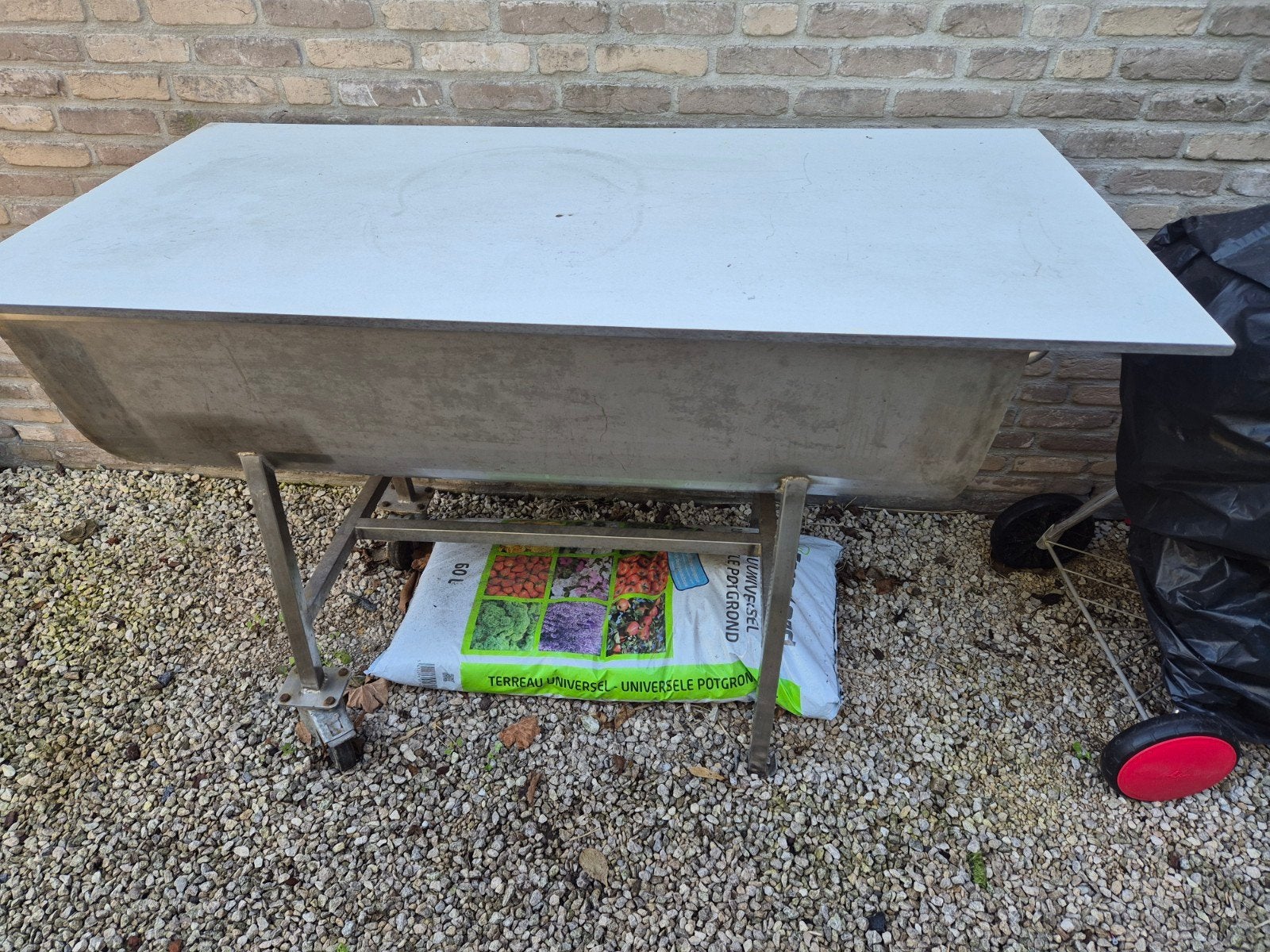 sausbadmenger of bbq, Ophalen, Gebruikt, Metaal, Overige typen