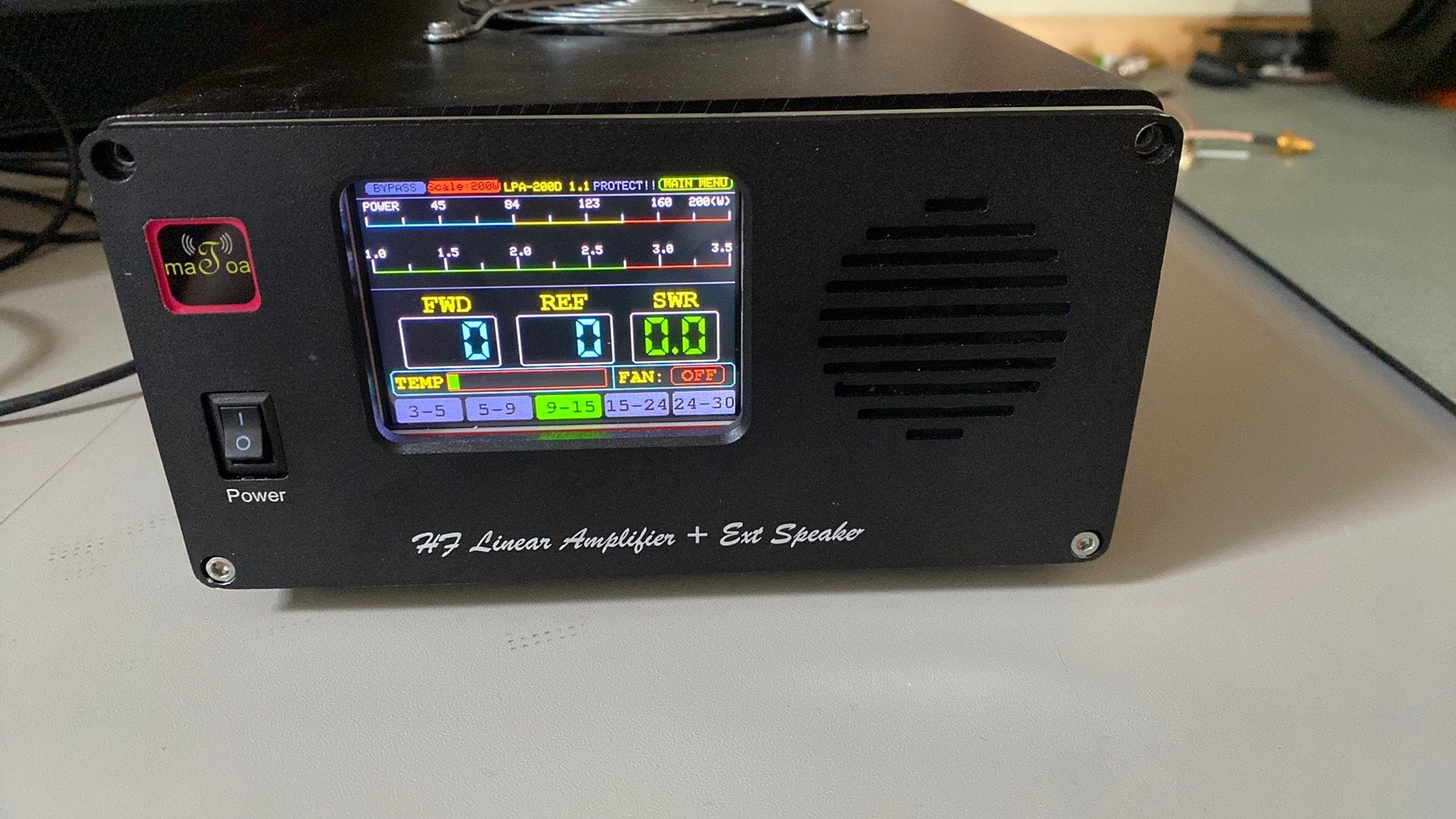 HF Lineair Amplifier 200 Watts QRP, Télécoms, Émetteurs & Récepteurs, Enlèvement, Comme neuf, Émetteur et Récepteur