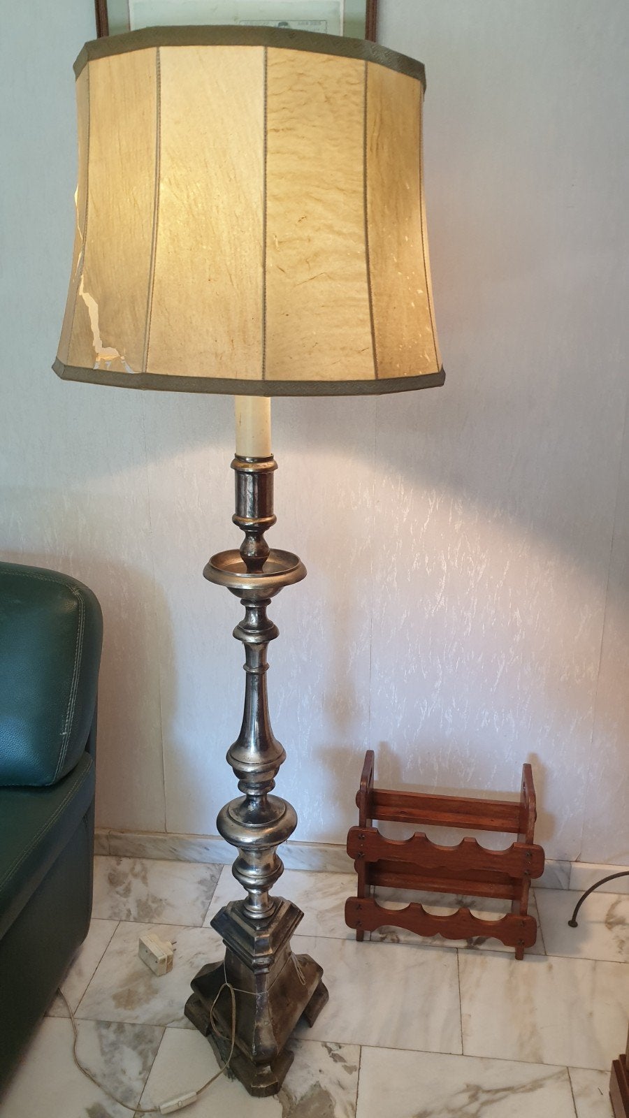 Chandelier ancien/lampadaire, Antiquités & Art, Enlèvement, Argent