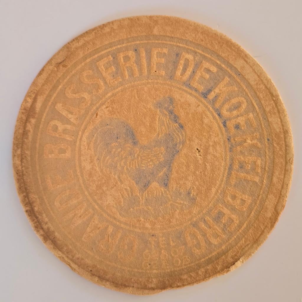 Koekelberg Bierviltje Bierdeckel Onderzetter, Verzamelen, Biermerken, Verzenden, Gebruikt, Viltje(s)