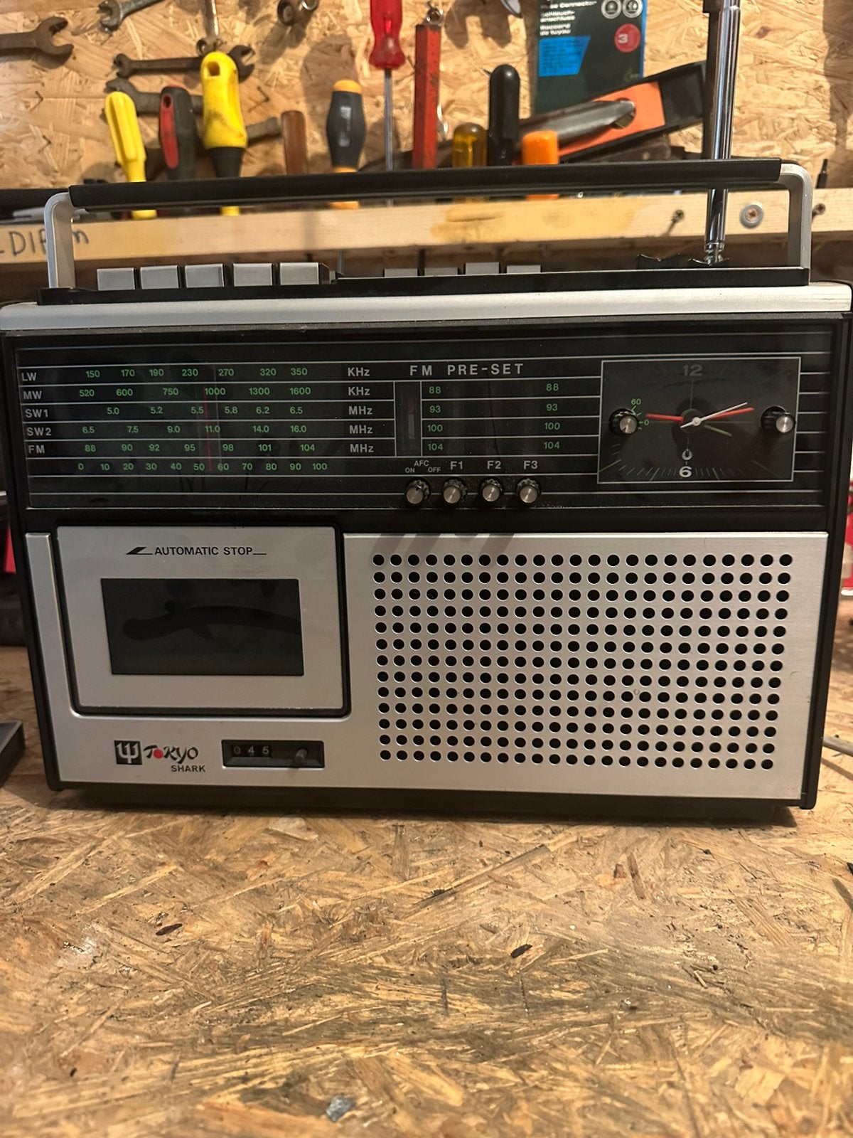 Radio Cassette Vintage Tokyo Shark - Modèle 5400PG, Ophalen of Verzenden, Zo goed als nieuw, Radio