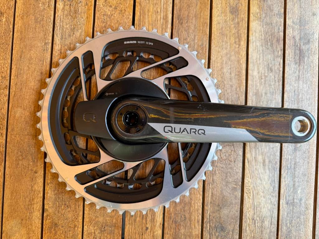 Sram Red AXS Powermeter 50/37t + Quarq crank 172,5 MM, Gebruikt, Overige materialen, Overige typen, Ophalen of Verzenden