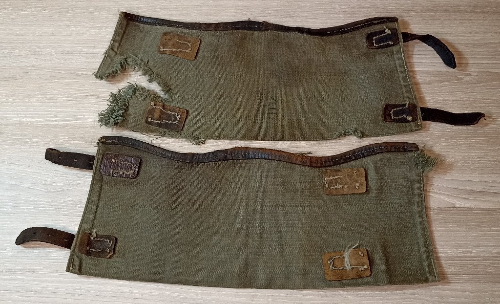 Paire de guêtres Allemandes (Gamaschen) - Datées 1941 ww2, Envoi, Armée de terre, Autres types
