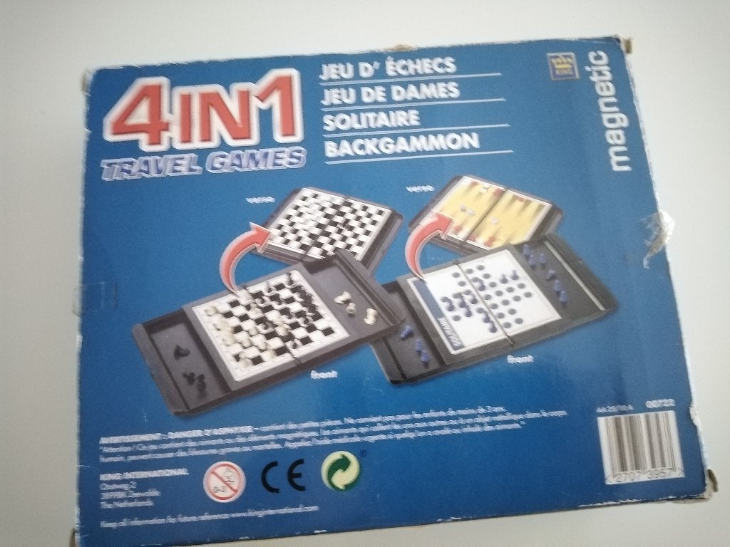 4 jeux en 1, 1 ou 2 joueurs, Enlèvement ou Envoi, Comme neuf, Jeu de voyage