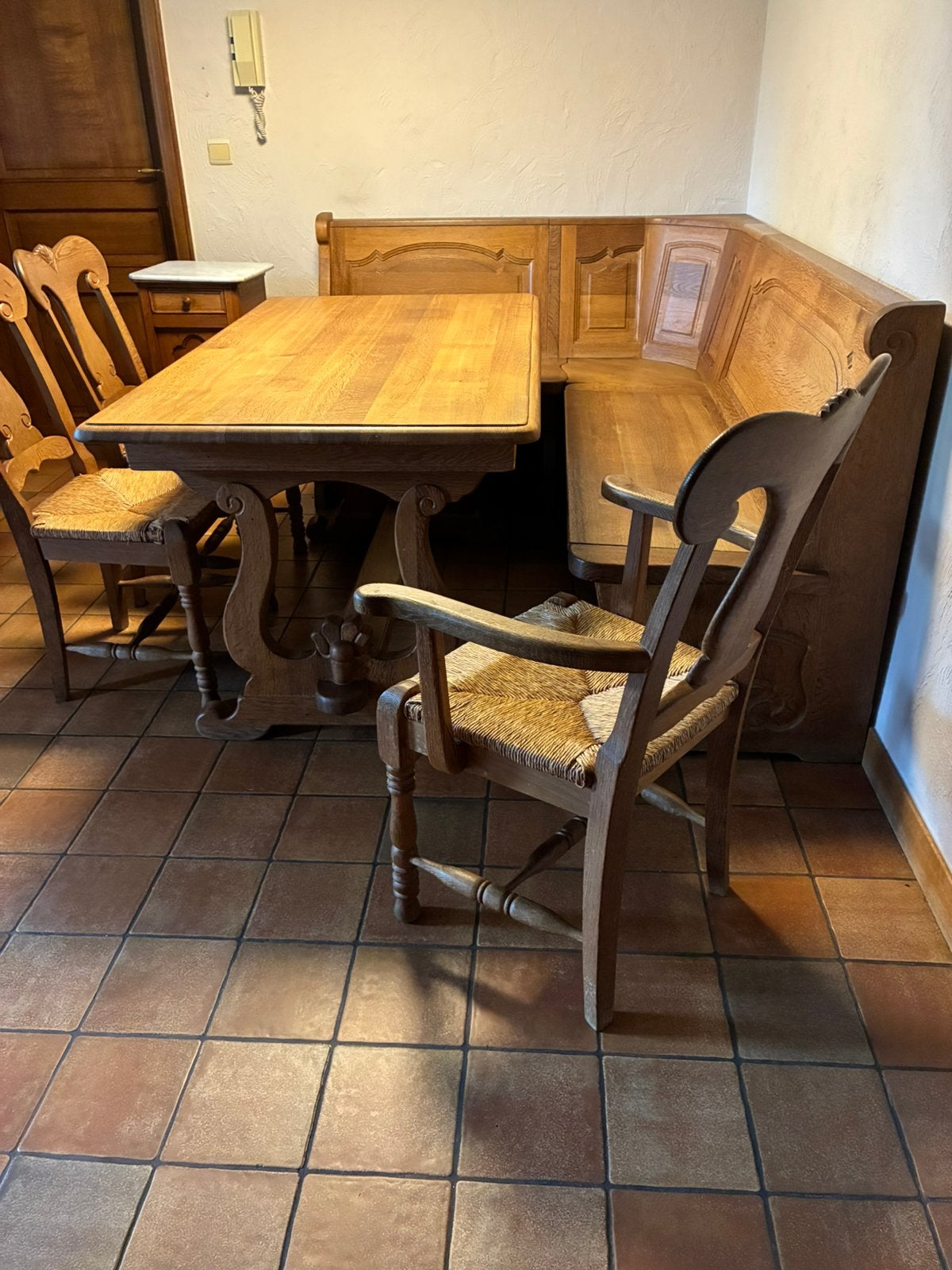 Tafel met 3 stoelen, Ophalen, Zo goed als nieuw