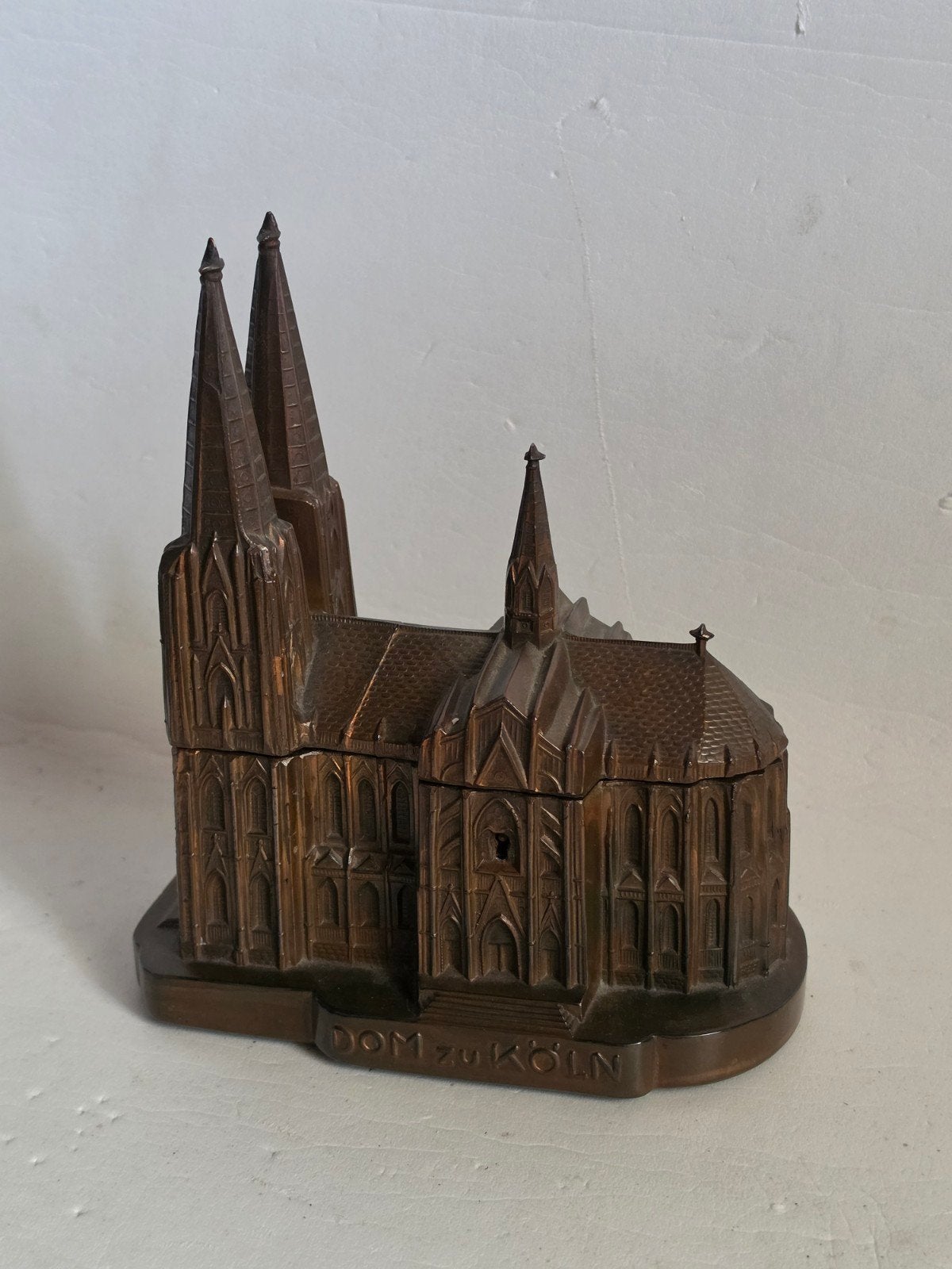 Antique bronze cathedral music box - dom zu köln - working j, Enlèvement