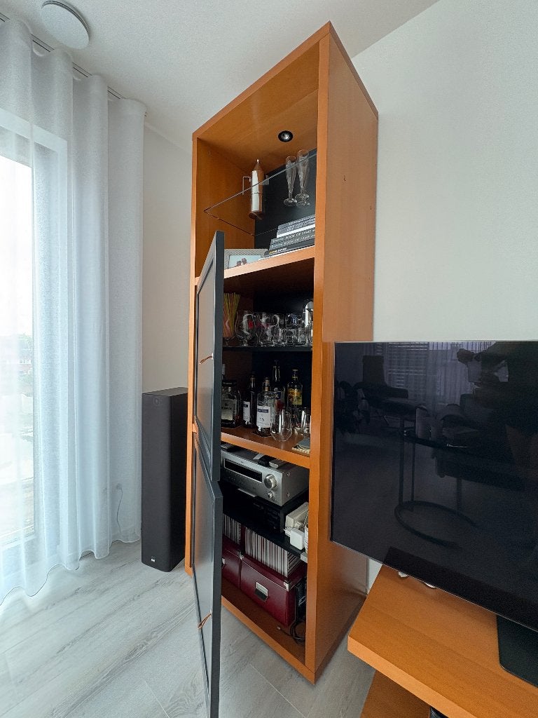 Wand Meubel met TV meubel, Ophalen, Gebruikt, Overige materialen, 200 cm of meer